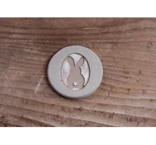 Reliefeinlage "Hase", oval