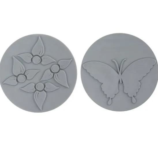 Reliefeinlagen-Set "Schmetterling, Blume"