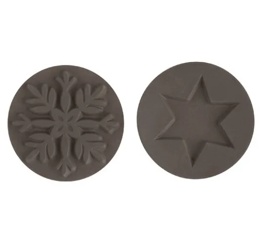 Reliefeinlage "Schneeflocke + Stern"
