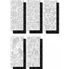 Reliefsticker-Set "Schwarz und Weiß", Ganzjahr