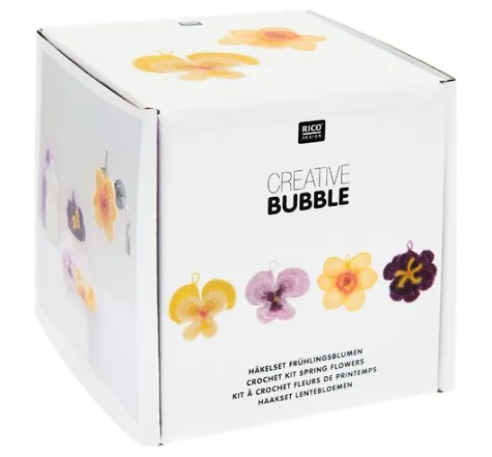 Rico Design Creative Bubble Häkelset "Frühlingsblumen"