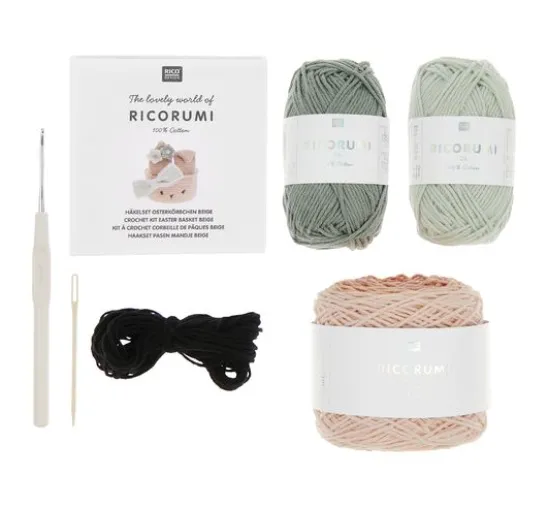 Rico Design Ricorumi Häkelset "Oster-Eierkörbchen"