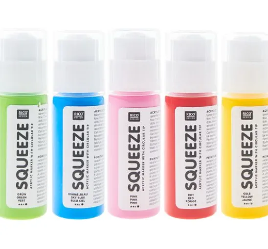 Rico Design Squeeze Acrylic Marker Set