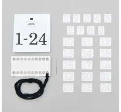Rico Design Stick & Stitch Packung "Adventszahlen"