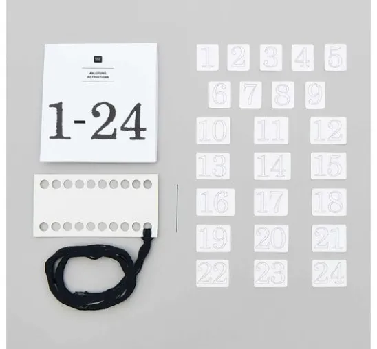 Rico Design Stick & Stitch Packung "Adventszahlen"