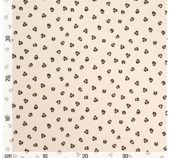 Rippjersey-Stoff "Leopard Sand"