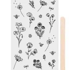 Rubbel-Sticker "Blumen"