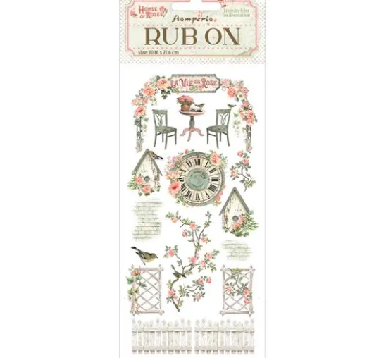 Rub On Transferfolie "House of Roses"