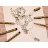 Sakura Pigma Micron "Manga Sammlung", 4er-Set, Sepia