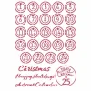 Schablone "Adventszahlen"