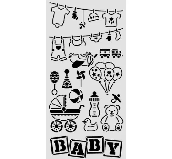 Schablone "Baby - Elements"