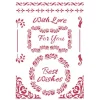 Schablone "Best Wishes"