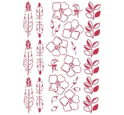 Schablone "Boho Floral"