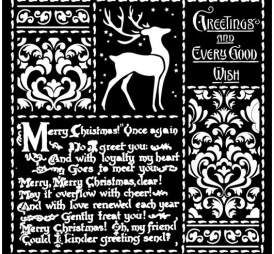 Schablone "Christmas Letters"