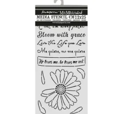 Schablone "Daisy Art - He loves me"