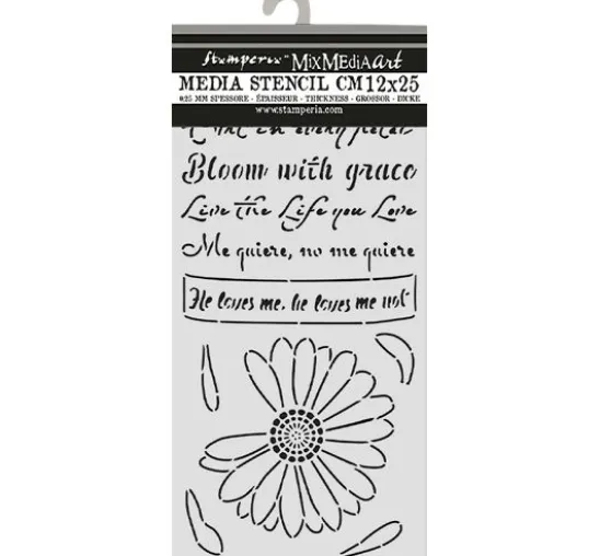 Schablone "Daisy Art - He loves me"