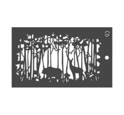 Schablone "Deer forest"