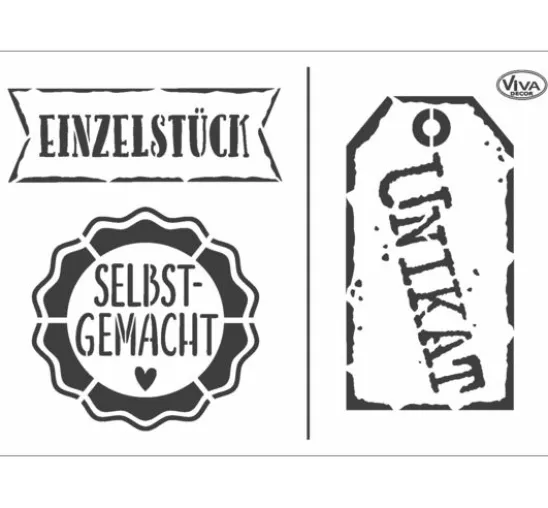 Schablone "Einzelstück"