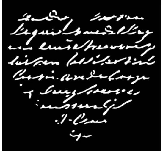 Schablone "Family - Heart with writing"
