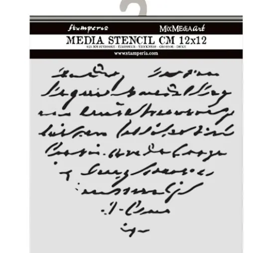 Schablone "Family - Heart with writing"