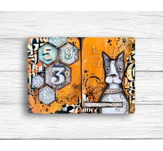 Schablone "Furry Friends - Coffee Prints"