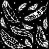 Schablone "Herbarium Silvae - Feather Pattern"
