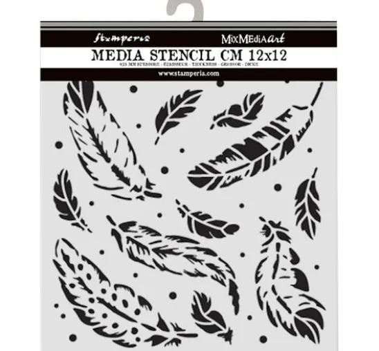 Schablone "Herbarium Silvae - Feather Pattern"