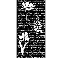 Schablone "Herbarium Silvae - Letter With Flowers"