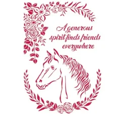 Schablone "Horse Love"