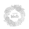 Schablone "Love Winter"