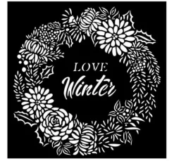 Schablone "Love Winter"