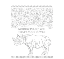 Schablone "Nashorn"