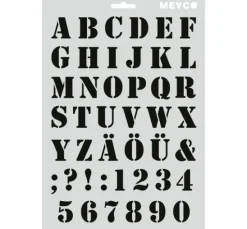 Schablone "Saloonschrift"