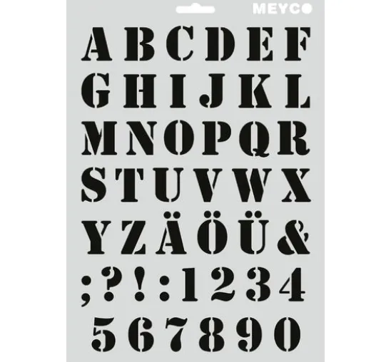 Schablone "Saloonschrift"