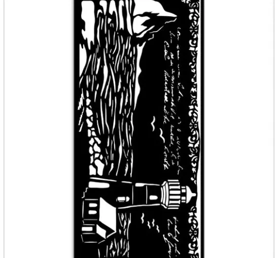 Schablone "Silent Sea - Lighthouse", 12x25cm