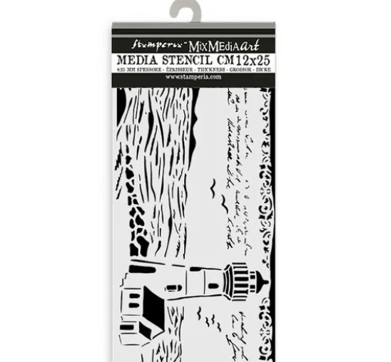 Schablone "Silent Sea - Lighthouse", 12x25cm