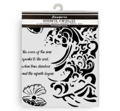 Schablone "Silent Sea - Wave and Shell"