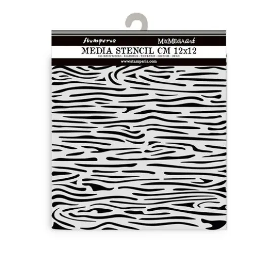 Schablone "Silent Sea - Wood Pattern", 12x12cm
