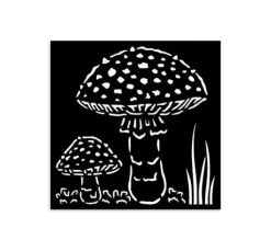 Schablone "Whispering Woods - Mushrooms"