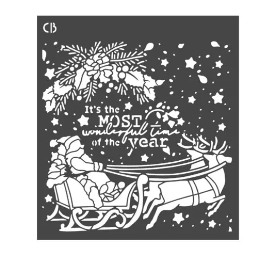 Schablone "Wonderful time"