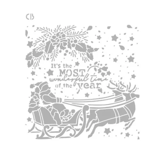 Schablone "Wonderful time"