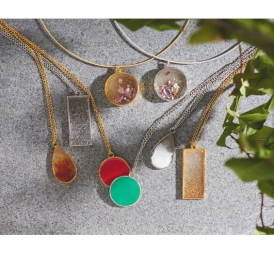Schmuck-Metallfassung "Formenmix"