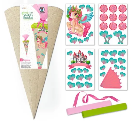 Schultüten Bastelset "Green & Easy"