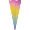 Schultüten-Zuschnitt, regenbogen