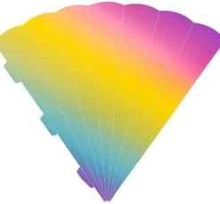 Schultüten-Zuschnitt, regenbogen