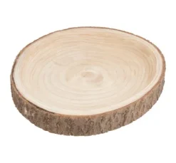 Schwarten Dekoschale, flach, natur