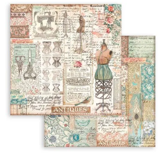 Scrapbook-Block "Brocante Antiques"