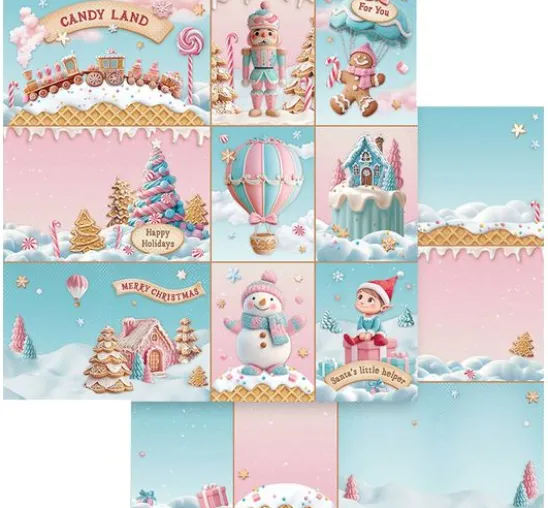 Scrapbook-Block "Candy Christmas"