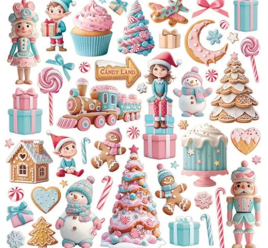 Scrapbook-Block "Candy Christmas"