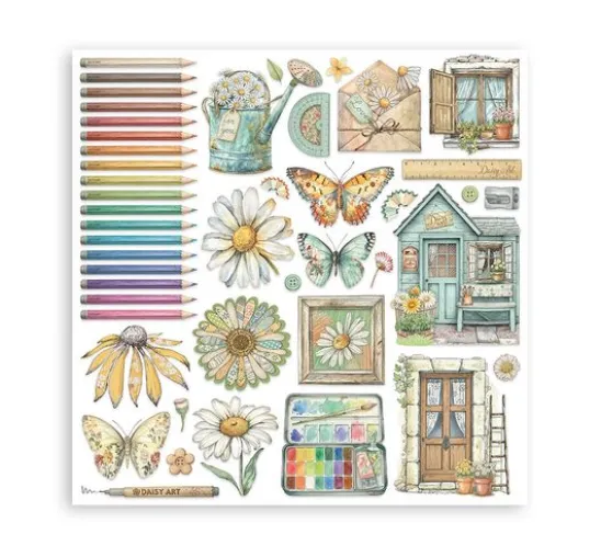 Scrapbook-Block "Daisy Art"